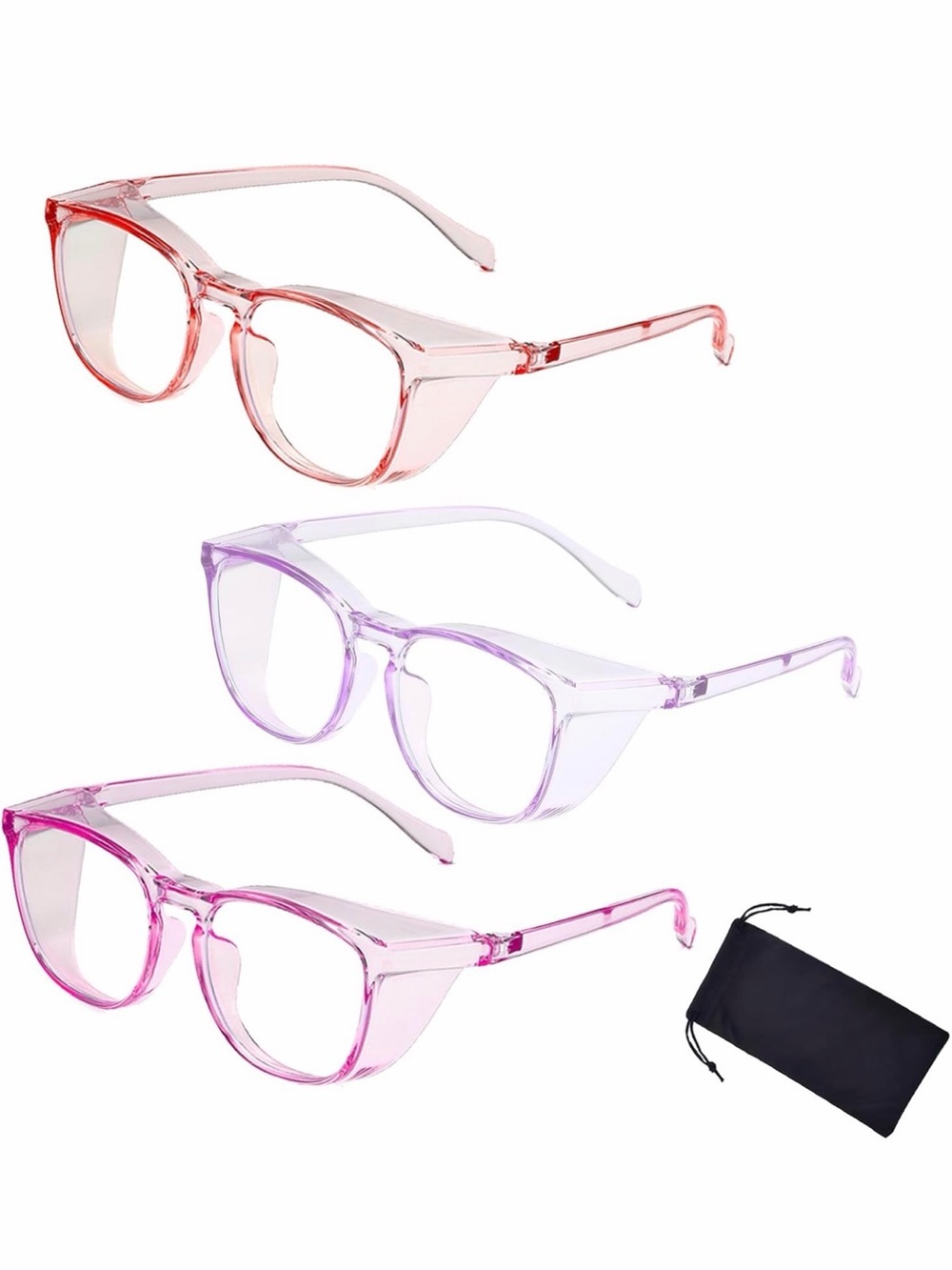 3 PCS Safety Glasses Goggles For Women Nurses Protective Eyewear,Anti Fog Saf...